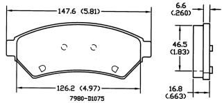 Bremsklötze Vorne - Brakepads Front  Uplander + Montana 05-09